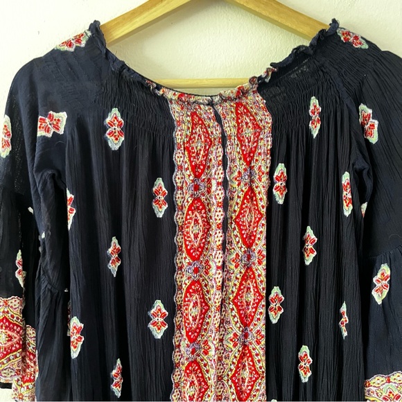 Raga Endless Love Paisley Romper in Navy size large - Picture 9 of 13